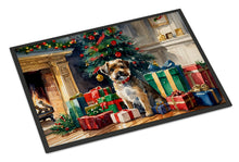 Load image into Gallery viewer, Border Terrier Cozy Christmas Doormat - Large 24x36 – Indoor/Outdoor Floor Mat with Artistic Flair