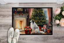 Load image into Gallery viewer, Borzoi Cozy Christmas Doormat - Large 24x36 – Indoor/Outdoor Floor Mat with Artistic Flair