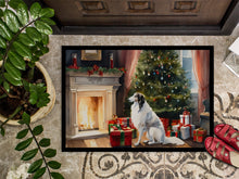 Load image into Gallery viewer, Borzoi Cozy Christmas Doormat - Large 24x36 – Indoor/Outdoor Floor Mat with Artistic Flair
