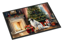 Load image into Gallery viewer, Borzoi Cozy Christmas Doormat - Large 24x36 – Indoor/Outdoor Floor Mat with Artistic Flair