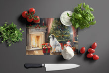 Load image into Gallery viewer, Borzoi Cozy Christmas Glass Cutting Boards – Durable, Decorative Kitchen Art Large