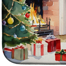 Load image into Gallery viewer, Boston Terrier Cozy Christmas Dish Drying Mat