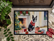 Load image into Gallery viewer, Boston Terrier Cozy Christmas Doormat - Large 24x36 – Indoor/Outdoor Floor Mat with Artistic Flair