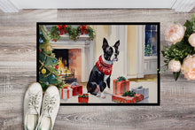 Load image into Gallery viewer, Boston Terrier Cozy Christmas Doormat