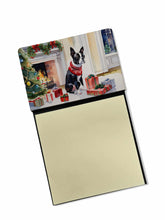 Load image into Gallery viewer, Boston Terrier Cozy Christmas Sticky Note Holder- Refiilable Desk Accessory Note Pad