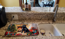 Load image into Gallery viewer, Bouvier des Flandres Cozy Christmas Dish Drying Mat