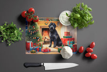 Load image into Gallery viewer, Bouvier des Flandres Cozy Christmas Glass Cutting Boards – Durable, Decorative Kitchen Art Large