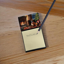 Load image into Gallery viewer, Boxer Cozy Christmas Sticky Note Holder- Refiilable Desk Accessory Note Pad