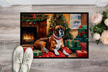 Load image into Gallery viewer, Boxer Cozy Christmas Doormat - Large 24x36 – Indoor/Outdoor Floor Mat with Artistic Flair