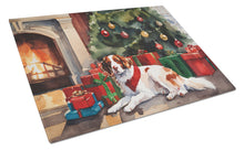 Load image into Gallery viewer, Brittany Cozy Christmas Glass Cutting Boards – Durable, Decorative Kitchen Art Large
