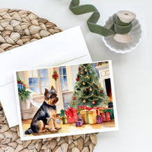 Load image into Gallery viewer, Brussels Griffon Cozy Christmas Greeting Cards - Blank Note Cards – 8-Pack of Artist-Designed Cards with Envelopes