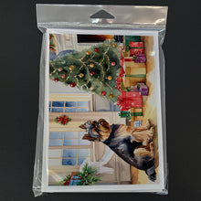 Load image into Gallery viewer, Brussels Griffon Cozy Christmas Greeting Cards - Blank Note Cards – 8-Pack of Artist-Designed Cards with Envelopes