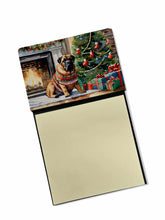 Load image into Gallery viewer, Bullmastiff Cozy Christmas Sticky Note Holder- Refiilable Desk Accessory Note Pad