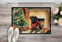 Load image into Gallery viewer, Bullmastiff Cozy Christmas Doormat - Large 24x36 – Indoor/Outdoor Floor Mat with Artistic Flair