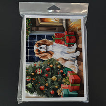 Load image into Gallery viewer, Cavalier Spaniel Cozy Christmas Greeting Cards - Blank Note Cards – 8-Pack of Artist-Designed Cards with Envelopes