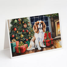 Load image into Gallery viewer, Cavalier Spaniel Cozy Christmas Greeting Cards - Blank Note Cards – 8-Pack of Artist-Designed Cards with Envelopes