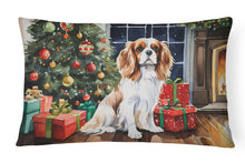 Load image into Gallery viewer, Cavalier Spaniel Cozy Christmas Throw Pillow