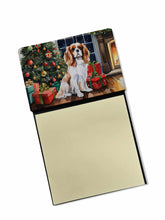 Load image into Gallery viewer, Cavalier Spaniel Cozy Christmas Sticky Note Holder- Refiilable Desk Accessory Note Pad