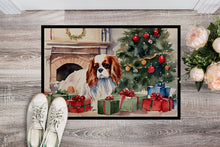 Load image into Gallery viewer, Cavalier Spaniel Cozy Christmas Doormat - 18X27 Indoor / Outdoor Rug | Made in USA