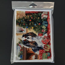 Load image into Gallery viewer, Cavalier Spaniel Cozy Christmas Greeting Cards - Blank Note Cards – 8-Pack of Artist-Designed Cards with Envelopes