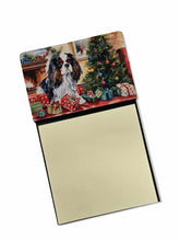 Load image into Gallery viewer, Cavalier Spaniel Cozy Christmas Sticky Note Holder- Refiilable Desk Accessory Note Pad