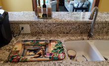 Load image into Gallery viewer, Chesapeake Bay Retriever Cozy Christmas Dish Drying Mat