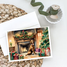 Load image into Gallery viewer, Chesapeake Bay Retriever Cozy Christmas Greeting Cards - Blank Note Cards – 8-Pack of Artist-Designed Cards with Envelopes