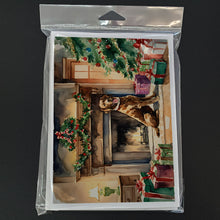 Load image into Gallery viewer, Chesapeake Bay Retriever Cozy Christmas Greeting Cards - Blank Note Cards – 8-Pack of Artist-Designed Cards with Envelopes