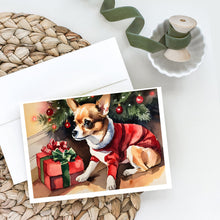 Load image into Gallery viewer, Chihuahua Cozy Christmas Greeting Cards - Blank Note Cards – 8-Pack of Artist-Designed Cards with Envelopes