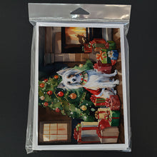 Load image into Gallery viewer, Chinese Crested Cozy Christmas Greeting Cards - Blank Note Cards – 8-Pack of Artist-Designed Cards with Envelopes