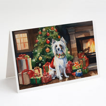 Load image into Gallery viewer, Chinese Crested Cozy Christmas Greeting Cards - Blank Note Cards – 8-Pack of Artist-Designed Cards with Envelopes