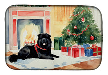 Load image into Gallery viewer, Chow Chow Cozy Christmas Dish Drying Mat