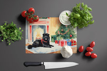 Load image into Gallery viewer, Chow Chow Cozy Christmas Glass Cutting Boards – Durable, Decorative Kitchen Art Large