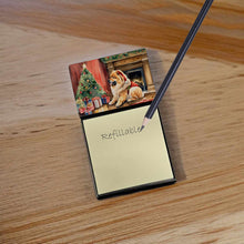 Load image into Gallery viewer, Chow Chow Cozy Christmas Sticky Note Holder- Refiilable Desk Accessory Note Pad