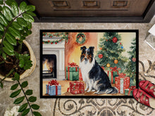 Load image into Gallery viewer, Collie Cozy Christmas Doormat - Large 24x36 – Indoor/Outdoor Floor Mat with Artistic Flair