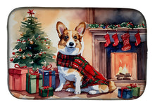 Load image into Gallery viewer, Corgi Cozy Christmas Dish Drying Mat