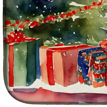 Load image into Gallery viewer, Corgi Cozy Christmas Dish Drying Mat