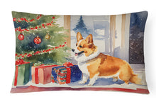 Load image into Gallery viewer, Corgi Cozy Christmas Throw Pillow