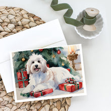Load image into Gallery viewer, Coton De Tulear Cozy Christmas Greeting Cards - Blank Note Cards – 8-Pack of Artist-Designed Cards with Envelopes