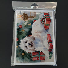 Load image into Gallery viewer, Coton De Tulear Cozy Christmas Greeting Cards - Blank Note Cards – 8-Pack of Artist-Designed Cards with Envelopes
