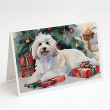 Load image into Gallery viewer, Coton De Tulear Cozy Christmas Greeting Cards - Blank Note Cards – 8-Pack of Artist-Designed Cards with Envelopes