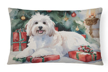 Load image into Gallery viewer, Coton De Tulear Cozy Christmas Throw Pillow