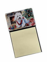 Load image into Gallery viewer, Coton De Tulear Cozy Christmas Sticky Note Holder- Refiilable Desk Accessory Note Pad