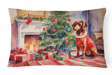 Load image into Gallery viewer, Dachshund Cozy Christmas Throw Pillow
