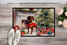 Load image into Gallery viewer, Dachshund Cozy Christmas Doormat - 18X27 Indoor / Outdoor Rug | Made in USA
