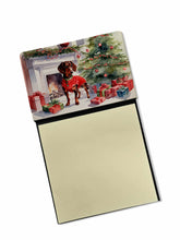 Load image into Gallery viewer, Dachshund Cozy Christmas Sticky Note Holder- Refiilable Desk Accessory Note Pad