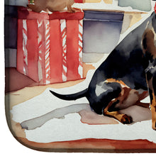 Load image into Gallery viewer, Dachshund Cozy Christmas Dish Drying Mat