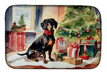 Load image into Gallery viewer, Dachshund Cozy Christmas Dish Drying Mat