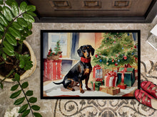 Load image into Gallery viewer, Dachshund Cozy Christmas Doormat - Large 24x36 – Indoor/Outdoor Floor Mat with Artistic Flair