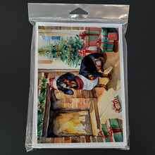 Load image into Gallery viewer, Dachshund Cozy Christmas Greeting Cards - Blank Note Cards – 8-Pack of Artist-Designed Cards with Envelopes